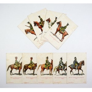 WOJSKO Polskie, Rozwadowski. 9 pocztówek serii II. Ca 1910.