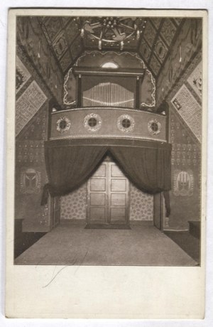 EXHIBITION of architecture and interiors in a garden setting in Cracow. 1912 r. - A fragment of the interior of the chapel. Proj....