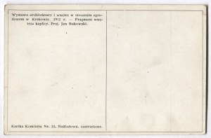 EXHIBITION of architecture and interiors in a garden setting in Cracow. 1912 r. - A fragment of the interior of the chapel. Proj....