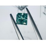 NATURAL POLISHED DIAMOND 0.8 FANCY VIVID GREEN - GEMMOLOGICAL CERTIFICATE* - SI1 - AIG - C30610-2