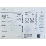 NATURAL POLISHED DIAMOND 0.8 FANCY VIVID GREEN - GEMMOLOGICAL CERTIFICATE* - SI1 - AIG - C30610-2