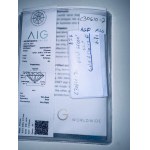 NATURAL POLISHED DIAMOND 0.8 FANCY VIVID GREEN - GEMMOLOGICAL CERTIFICATE* - SI1 - AIG - C30610-2