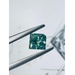 NATURAL POLISHED DIAMOND 0.8 FANCY VIVID GREEN - GEMMOLOGICAL CERTIFICATE* - SI1 - AIG - C30610-2