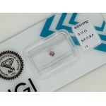 NATURAL POLISHED DIAMOND 0.13 FANCY DEEP BROWN PINK - I1 - IGI - AM40301-3