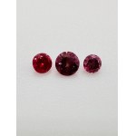 3 NATURAL POLISHED DIAMONDS 0.28 FANCY PINK* - VS2 - C40106-10