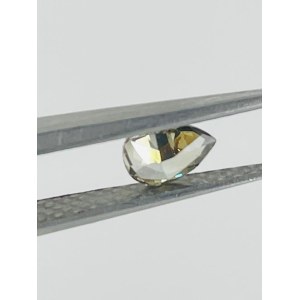 NATURAL POLISHED DIAMOND 0.39 NATURAL FANCY DARK BROWN GREENISH YELLOW - - GIA - 935-3