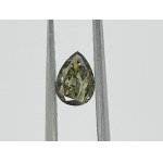 NATURAL POLISHED DIAMOND 0.39 NATURAL FANCY DARK BROWN GREENISH YELLOW - - GIA - 935-3