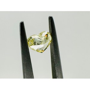 NATURAL POLISHED DIAMOND 0.38 FANCY YELLOW - I1 - C40603 - 14
