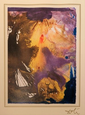 Salvador Dali, Exodus 32; 7-8 from Portfolio 40 Paintings of the Bible
