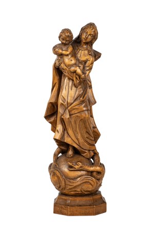 artist not identified, Apocalyptic Madonna trampling a dragon, 20th century.
