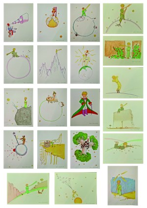 Antoine de Saint-Exupéry (1900 - 1944) The Little Prince - complete collection of 20 illustrations, 2023 (1943)