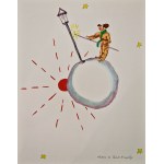 Antoine de Saint-Exupéry (1900 - 1944) Mały Książę - kompletna kolekcja 20 ilustracji, 2023 (1943)