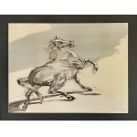 Claude Weisbuch (1927-2014) Cheval sauvage ( Nieujarzmiony koń) 1997