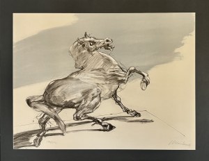 Claude Weisbuch (1927-2014) Cheval sauvage ( Unbridled horse) 1997
