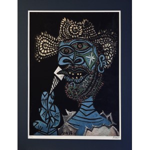 Pablo Picasso (1881-1973) L'Homme au chapeau de paille Mężczyzna w słomkowym kapeluszu 1938