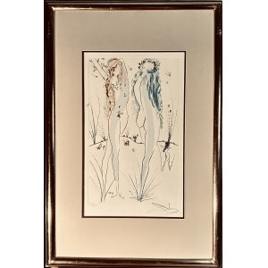 Salvador Dalí (1904-1989), Le Retour de la Sulamite ( Obróć się Szulamitko) z serii Pieśń nad Pieśniami Salomona 1971