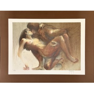 Francis Lassus de SAINT-GENIES (1925-2018) Le baiser (Pocałunek), 1977