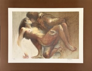 Francis Lassus de SAINT-GENIES (1925-2018) Le baiser (The Kiss), 1977.