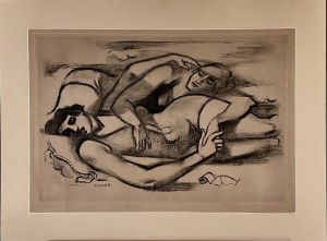 André LHOTE (1885-1962), Friends on the Beach, 1960