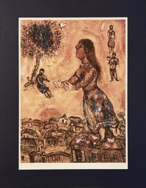 Marc Chagall (1887-1985) Domy i drzewa 1980 (1920)