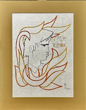 Jean COCTEAU (1889-1963) Le Buisson ardent ( The Burning Bush) from the series 