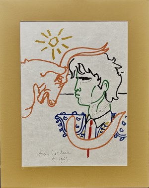 Jean COCTEAU (1889-1963) Têt-à-Têt au soleil from the series 
