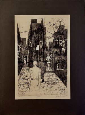 Lukasz ROGIÑSKI (b. 1936), Street 1969