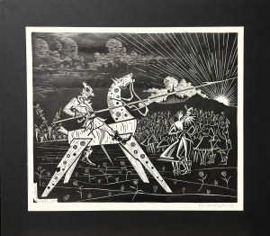 Stefan Rassalski (1910 - 1972), Don Quixote snatched, 1961.
