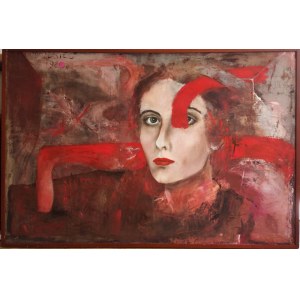 Stanisław Młodożeniec, Portret czerwony, 1980