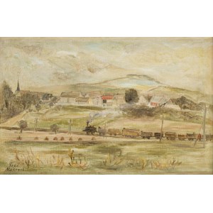 Tadeusz Makowski (1882 Oświęcim - 1932 Paris), Landscape from Normandy (Paysage normand), circa 1926