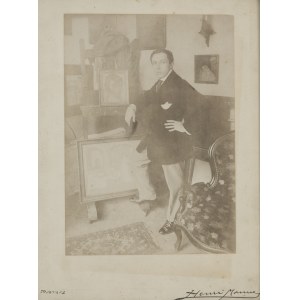 Henri Manuel (1874 Paryż - 1947 Neuilly-sur-Seine), Portret Eugeniusza Zaka w pracowni na Montparnasse w Paryżu, przy sztaludze z dwoma obrazami, 1910-11