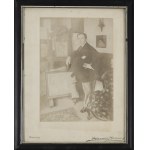Henri Manuel (1874 Paryż - 1947 Neuilly-sur-Seine), Portret Eugeniusza Zaka w pracowni na Montparnasse w Paryżu, przy sztaludze z dwoma obrazami, 1910-11