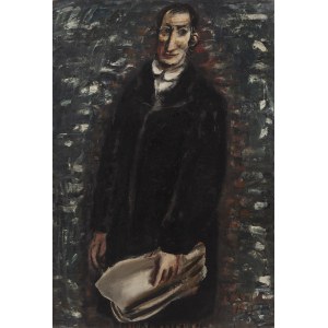 Zygmunt Józef Menkes (1896 Lwów - 1986 Riverdale, USA), Portret mężczyzny (Lewita), 1927