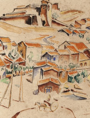 Maria Melania Mutermilch \ Mela Muter (1876 Warszawa - 1967 Paryż), Collioure (recto) / Sekwana w Paryżu (verso)