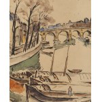 Maria Melania Mutermilch \ Mela Muter (1876 Warszawa - 1967 Paryż), Barki na Sekwanie w Paryżu