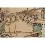Maria Melania Mutermilch \ Mela Muter (1876 Warszawa - 1967 Paryż), Barki na Sekwanie w Paryżu
