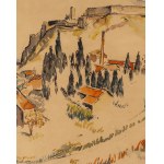 Maria Melania Mutermilch \ Mela Muter (1876 Warszawa - 1967 Paryż), Sekwana w Paryżu z Pont Marie w tle (recto) / Pejzaż prowansalski z Villeneuve-lès-Avignon