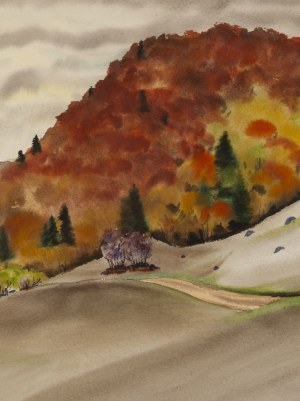 Rafał Malczewski (1892 Kraków - 1965 Montreal), Autumn Landscape, 1944