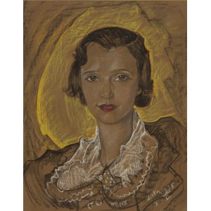 Stanisław Ignacy Witkiewicz \ Witkacy (1885 Warszawa - 1939 Jeziory na Polesiu), Portret kobiety, 1935