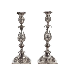 Pair of candlesticks, 1873