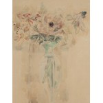 Zygmunt Waliszewski (1897 Petersburg - 1936 Warszawa), Anemony w zielonym wazonie z dedykacją dla Marii Czapskiej, 1929