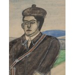 Nikifor Krynicki (1895 Krynica - 1968 Folusz), Self-portrait, late 1950s