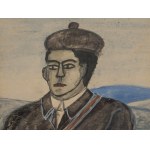Nikifor Krynicki (1895 Krynica - 1968 Folusz), Self-portrait, late 1950s