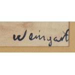 Joachim Weingart (1895 Drohobycz - 1942 Auschwitz), Kwiaty w niebieskim wazonie, około 1935
