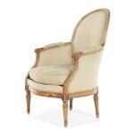 Charles Vincent Bara, Pair of bergers with medallion backrest from the Louis XVI era