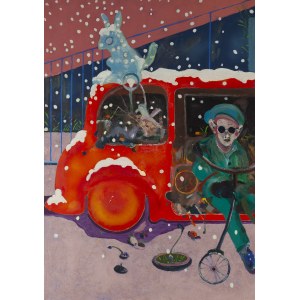 Łukasz Korolkiewicz (b. 1948, Warsaw), Bus Driver, 1974.