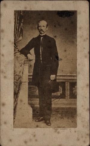 BOGDANOWICZ Antoni] Photograph of Edmund Taczanowski, general and commander in the January Uprising. Photograph with sticker of the company A. Bogdanowicz in Lviv [ca 1863-64].