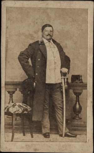 CDV photo by Capt. Marian Witoszyński. Atelier unknown. 1862 r.