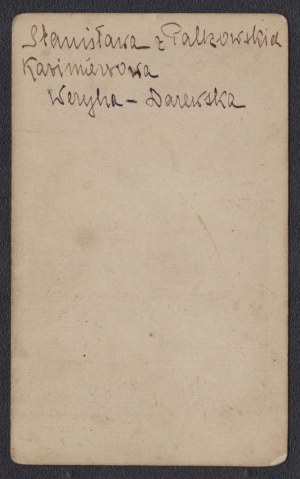 Michal GREIM] Portrait photograph of Stanislawa née Palkowska Kazimierowa by M. Greim. Kamenetz Podol.