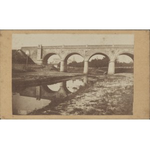 KRAKÓW] Wiadukt kolejowy im. Karola Ludwika w Krakowie. Fot. W. Maliszewski [nie przed 1871 r.]